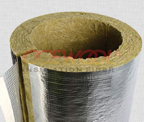 Stone wool pipe